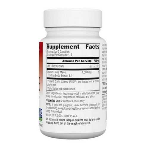 Planetary Herbals, Lion's Mane, 500 mg, 30 VegCaps