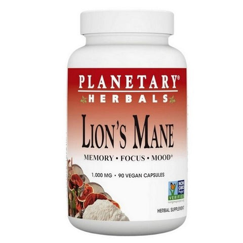 Planetary Herbals, Lion's Mane, 500 mg, 90 VegCaps