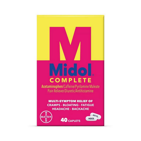 Complete Menstrual Symptom Relief Acetaminophen 40 Caps by Midol