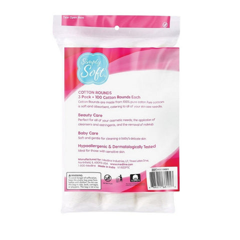 Simply Soft, Premium Cotton Rounds, 300 Count