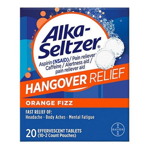 Alka-Seltzer, Hangover Relief Formulated For Fast Relief Of Headaches Body Aches and Mental Fatigue, 20 Tabs