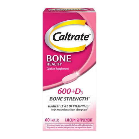 Caltrate, Bone Health 600 Plus D3 Calcium, 60 Tabs