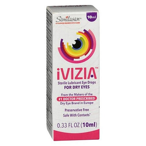 Ivizia, Ivizia Sterile Lubricant Eye Drops For Dry Eyes, 0.33 Oz