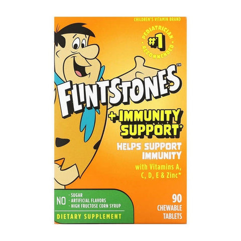 Childrens Multivitamin Plus Immunity Support 90 Tabs by Flintstones