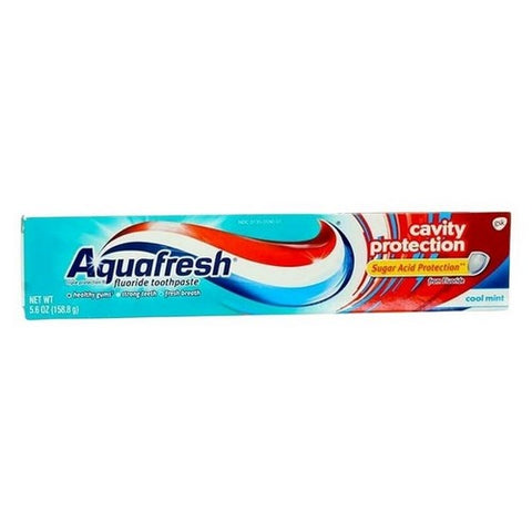 Aquafresh, Cavity Protection Fluoride Toothpaste Cool Mint, 5.6 Oz