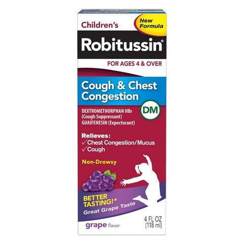 Robitussin, Childrens Cough And Chest Congestion, 4 Oz