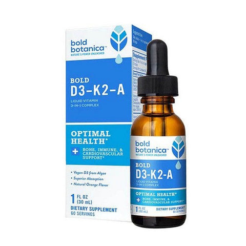 Bold Botanica, Bold D3-K2-A Liquid Complex, 1 Oz Bold Botanica