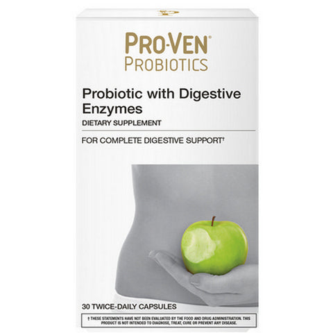 Pro-Ven Probiotics, Probiotic with Digestive Enzymes, 30 Caps