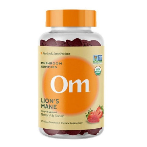 Om Mushrooms, Lion's Mane Gummies, 60 Gummies