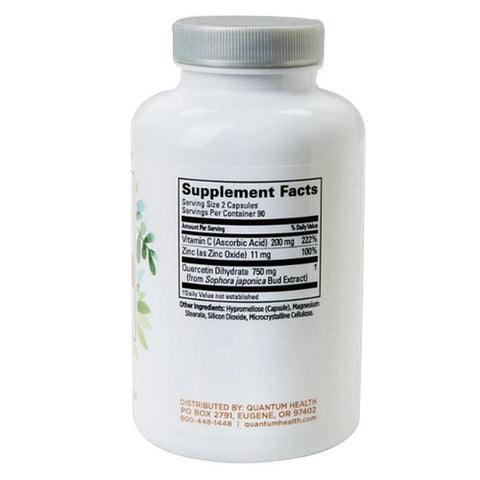 Quantum Health, Super Quercetin+, 750 Mg, 180 Caps