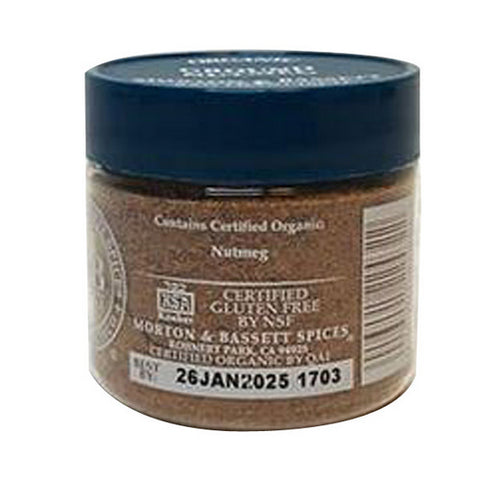 Morton & Bassett, Organic Spice Ground Nutmeg Mini, 1.2 Oz (Case Of 3)