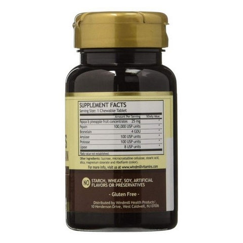 Windmill, Papaya & Pineapple Enzymes, 90 Count