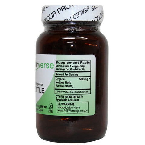 Naturverse, Nettles Powder Capsules, 75 VegCaps Naturverse