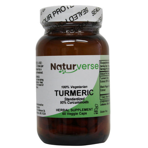 Naturverse, Turmeric Powder Capsules Standardized, 60 VegCaps