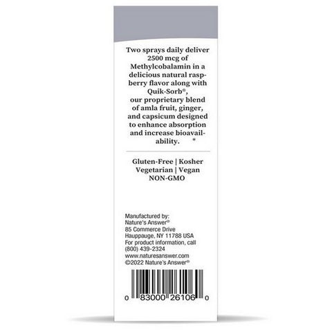 Nature's Answer, Methyl B-12 Liquid Spray, 1 Oz