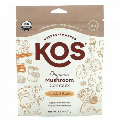 Kos, Organic Mushroom Complex Powder, 2.5 Oz