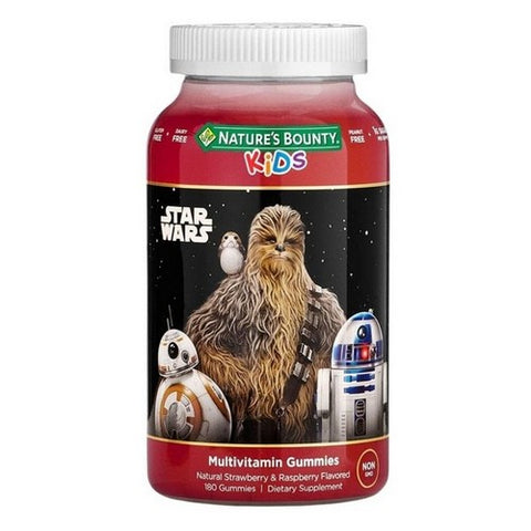 Nature's Bounty, Star Wars Kids Gummy Multivitamin Natural Strawberry And Raspberry, 180 Count