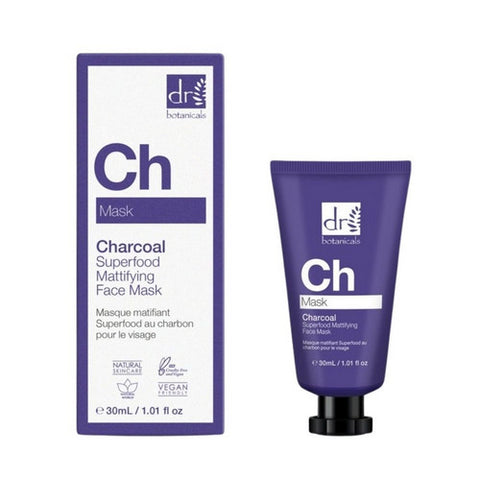 Dr Botanicals, Superfood Mattifying Face Mask Charcoal, 1.01 Oz