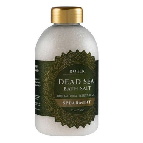 Bokek, Spearmint Scented Dead Sea Bath Salts, 21 Oz