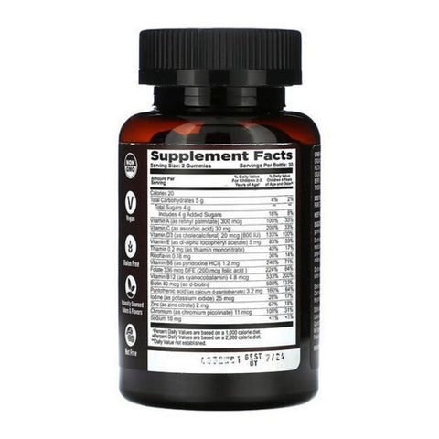 Yum-V's, Strong Earth Organic Vitamin C Vitamin D3 Zinc For Kids, 60 Gummies