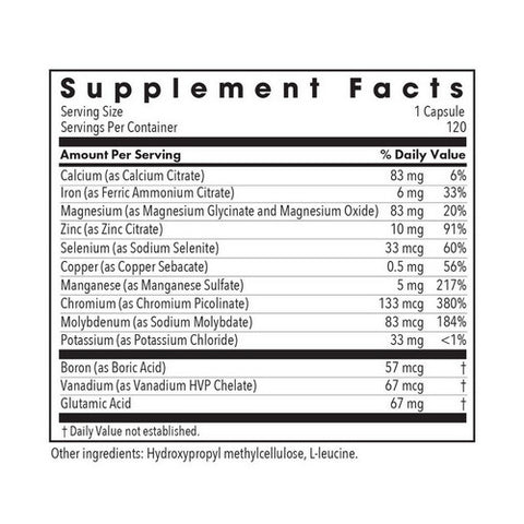 Nutricology/ Allergy Research Group, Multimin Classic Mineral Formula, 120 Veg Caps