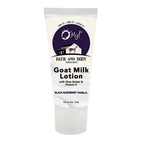O MY!, Black Raspberry Vanilla Goat Milk Lotion, 2 Oz