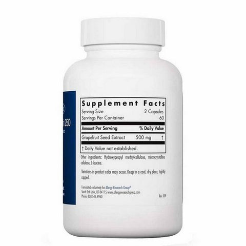 Nutricology/ Allergy Research Group, ParaMicrocidin 250 Grapefruit Seed Extract, 120 Veg Caps