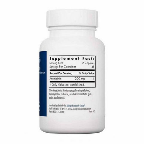 Nutricology/ Allergy Research Group, Artemisinin Pure Qinghaosu From Artemisia Annua, 90 Veg Caps