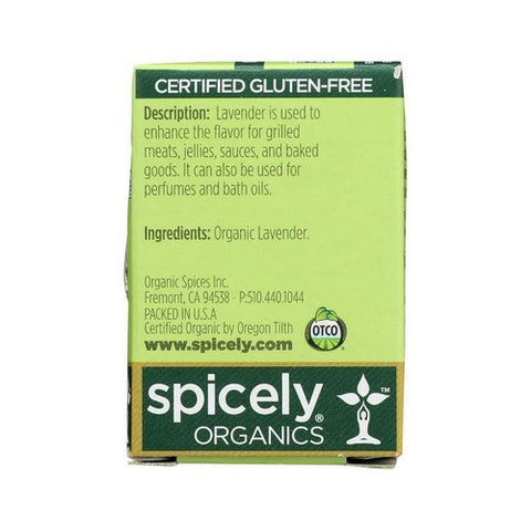 Spicely Organics, Organic Lavender, 0.1 Oz