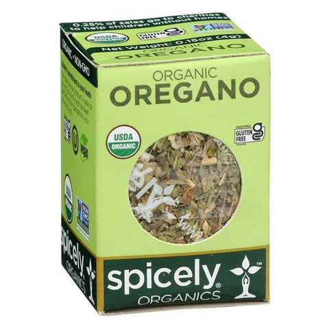 Spicely Organics, Organic Oregano, 0.15 Oz (Case Of 6)