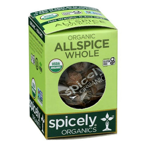 Spicely Organics, Organic Allspice Whole, 0.3 Oz (Case Of 6)