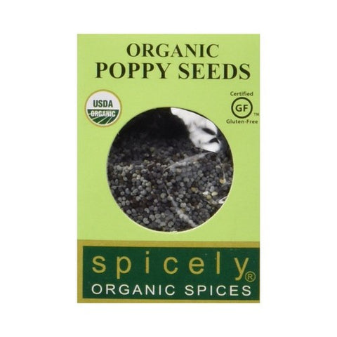 Spicely Organics, Organic Poppy Seeds, 0.4 Oz (Case Of 6)