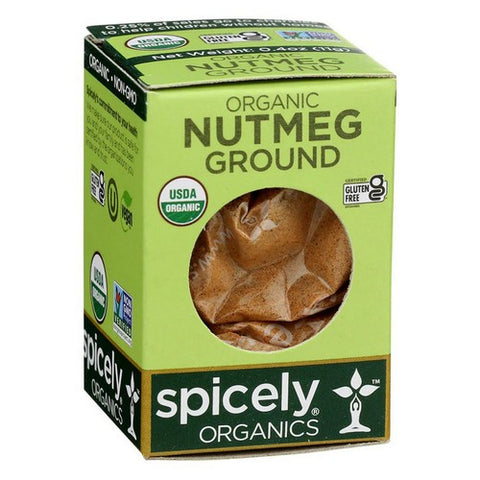 Spicely Organics, Organic Nutmeg Ground, 0.4 Oz (Case Of 6)