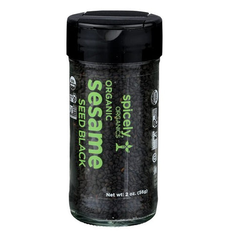Spicely Organics, Organic Sesame Seeds Black, 2 Oz (Case Of 3)