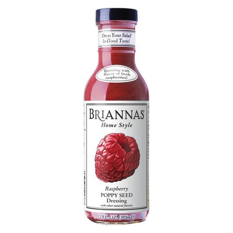 Briannas, Raspberry Poppy Seed Dressing, 12 Oz (Case Of 6)