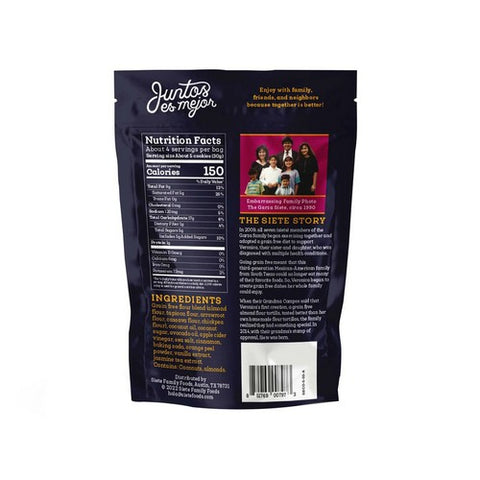 Siete, Mexican Shortbread Cookies Grain Free, 4.5 Oz (Case Of 10)