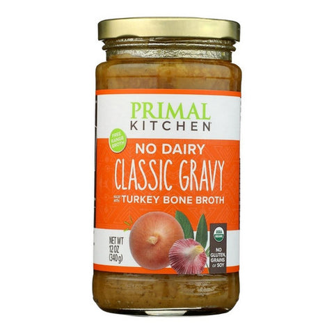 Classic Gravy Turkey Bone Broth No Dairy 12 Oz (Case Of 6) by Primal Kitchen