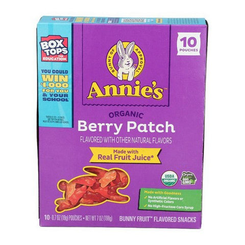 Annie's Homegrown, Organic Berry Patch Fruit Snacks, 7 Oz (Case Of 8)