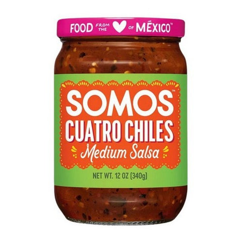 Somos, Cuatro Chiles Taqueria Salsa, 12 Oz (Case Of 6)