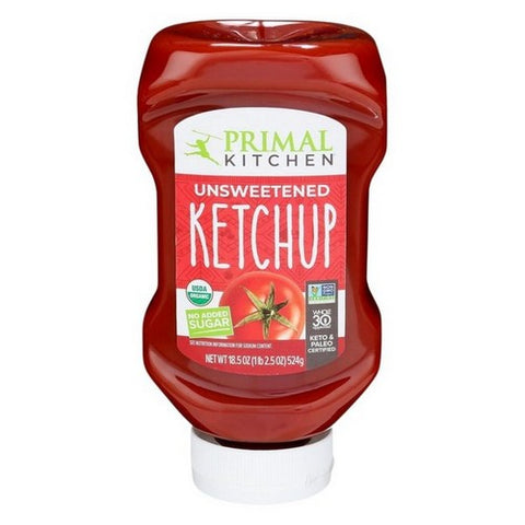 Primal Kitchen, Organic Squeeze Ketchup Unsweetened, 18.5 Oz (Case Of 6)