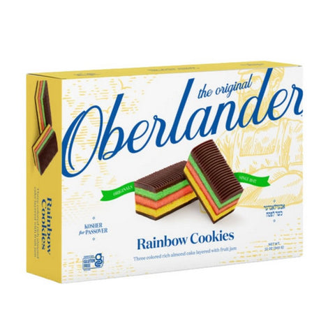 Oberlander, Rainbow Cookies, 12 Oz (Case Of 16)