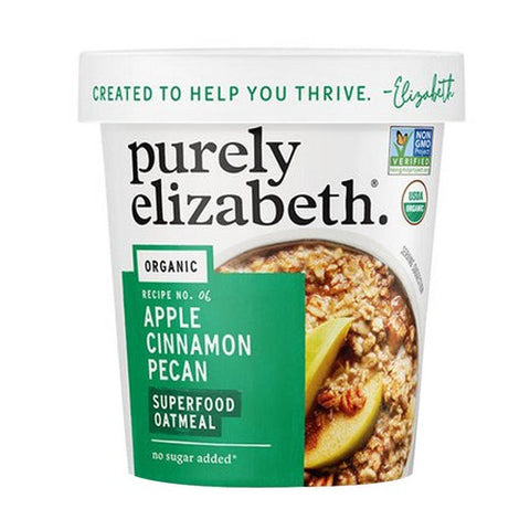 Purely Elizabeth, Superfood Oatmeal Apple Cinnamon Pecan, 2 Oz (Case Of 12)
