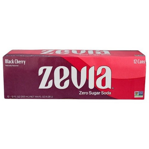Zevia, Black Cherry Soda Zero Calorie, 144 Oz (Case Of 2)
