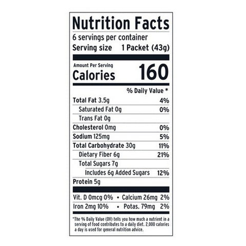 Purely Elizabeth, Superfood Oatmeal Classic Cinnamon With Prebiotic Fiber, 9.12 Oz (Case Of 6)