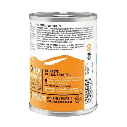 I And Love And You, Cluckin Good Stew Wet Dog Food, 13 Oz(Case Of 12)
