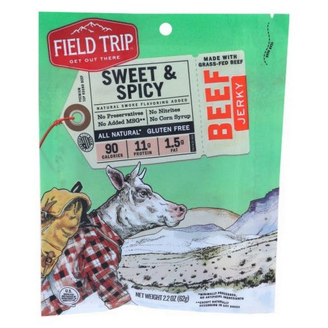 Fieldtrip, Sweet And Spicy Barbecue Beef Jerky, 2.2 Oz(Case Of 9)