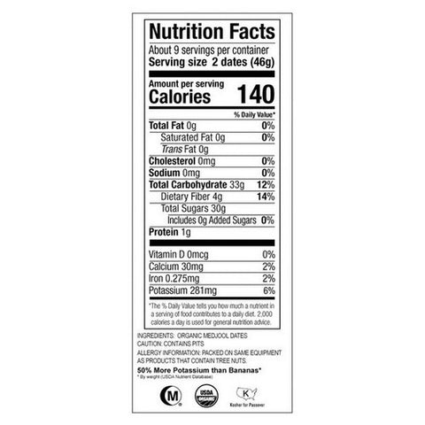 Bard Valley, Organic Fresh Medjool Dates, 12 Oz(Case Of 12)