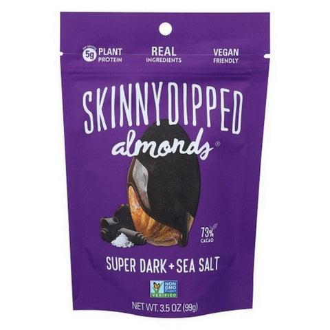 Nature Nate's, Almonds Super Dark Chocolate Plus Sea Salt, 3.5 Oz(Case Of 10)