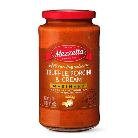 Mezzetta, Truffle Porcini And Cream Marinara Pasta Sauce, 24 Oz(Case Of 6)