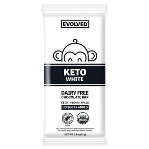 East Park Research, Organic Simply White Chocolate Bar Keto, 2.5 Oz(Case Of 8)